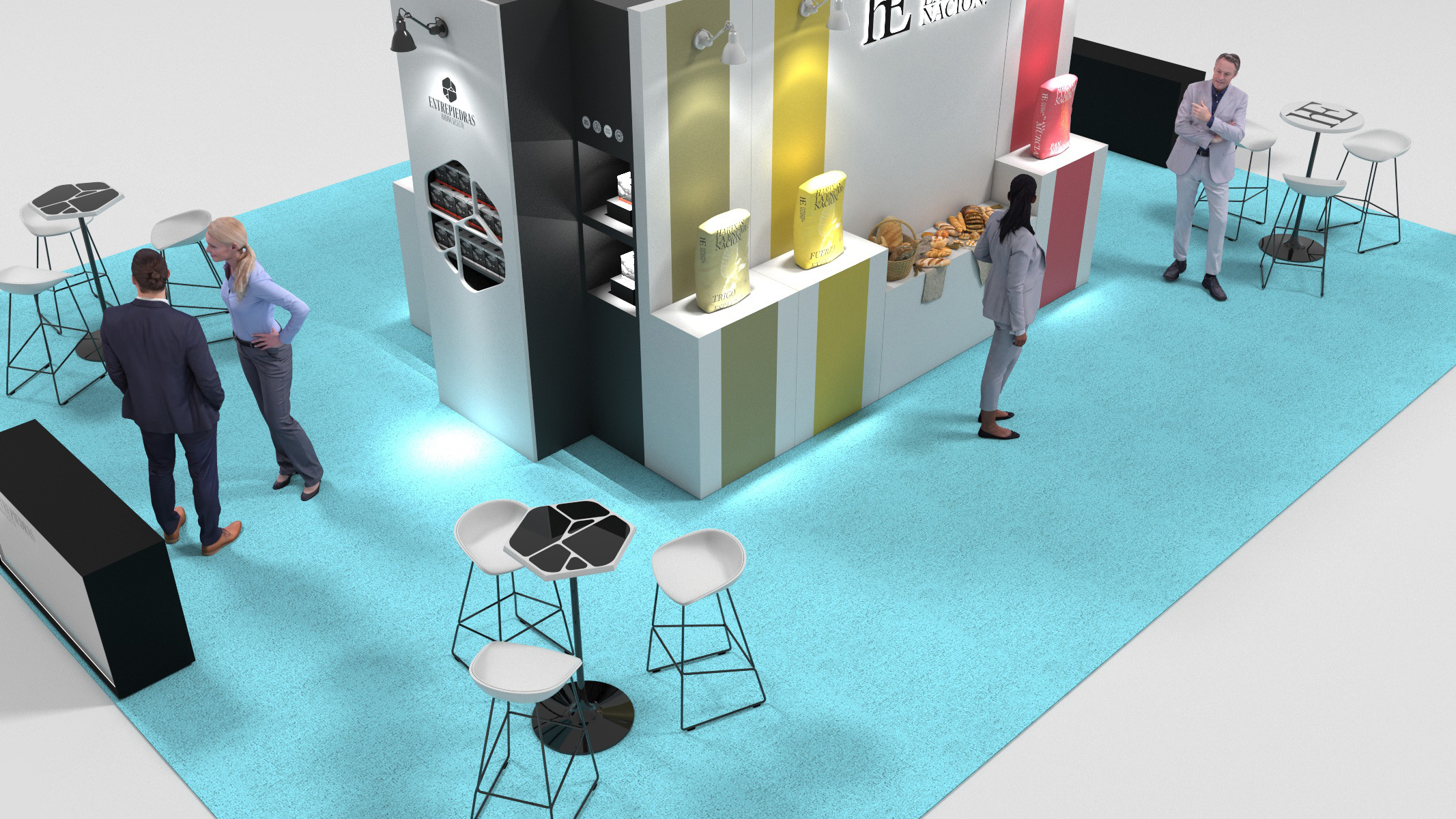 Stands, Espacios comerciales y Eventos